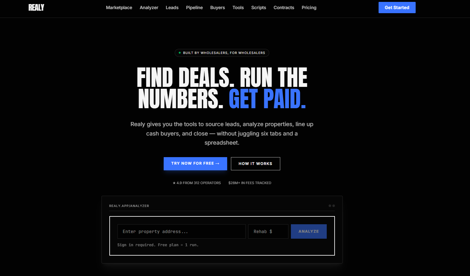 Realy website preview